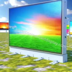 شاشة إعلانات LED مقاومة للطقس 192x192mm حجم 6000cd سطوع للخارج