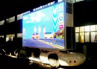 5500cd / متر مربع شاشة LED محمولة على مقطورة ، شاشة إعلان سيارة P6