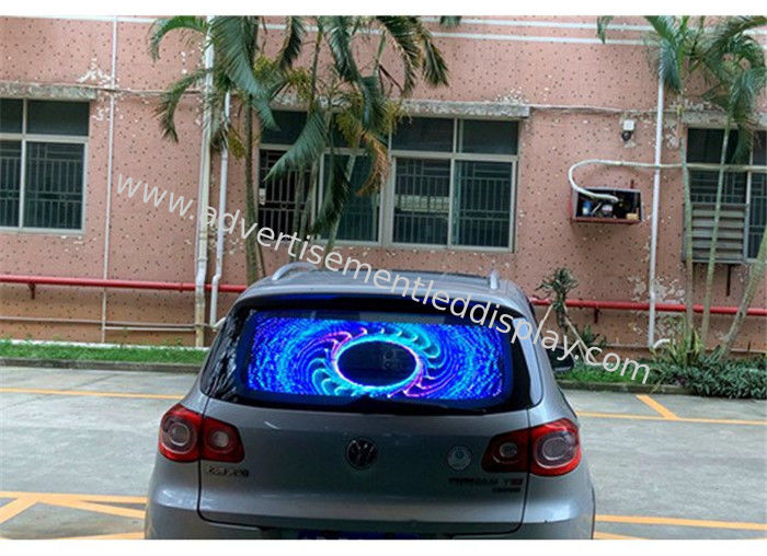 250mmx250mm LED نافذة السيارة الخلفية الرقمية العرض 120W الألومنيوم مجلس الوزراء