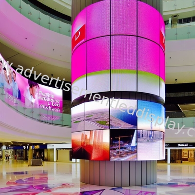 تثبيت مرن إعلانات شاشة LED حجم شاشة مخصص