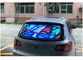 شاشة LED 1000x375mm للنافذة الخلفية للسيارة ، شاشة عرض رسائل السيارة P3.91
