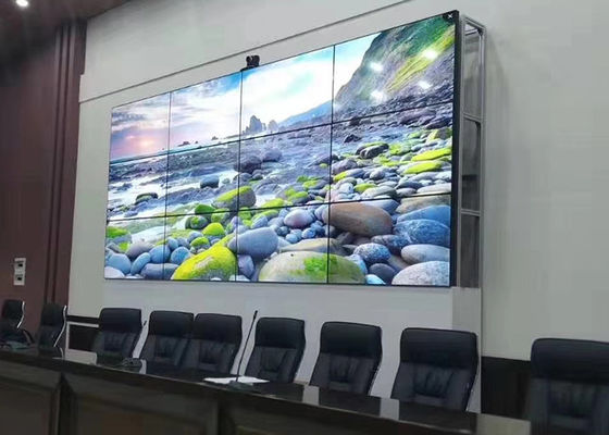 شاشات فيديو كبيرة 46 بوصة 3 × 3 LED فيديو جدار مستقيم أسفل