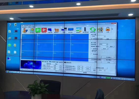 55 بوصة 4 × 4 ضيقة الحافة LED جدار الفيديو الجدار مثبت 3000 1 عقد